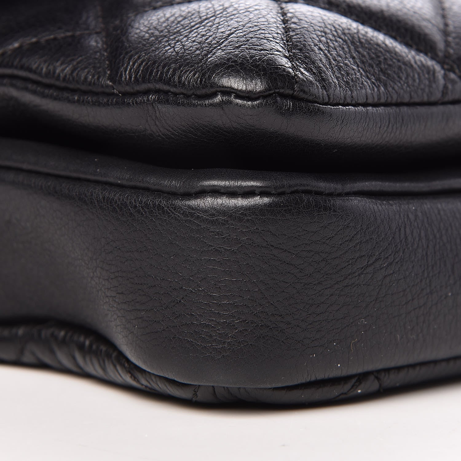 Chanel Calfskin Quilted Medium CC Crown Flap Black 10 of 12