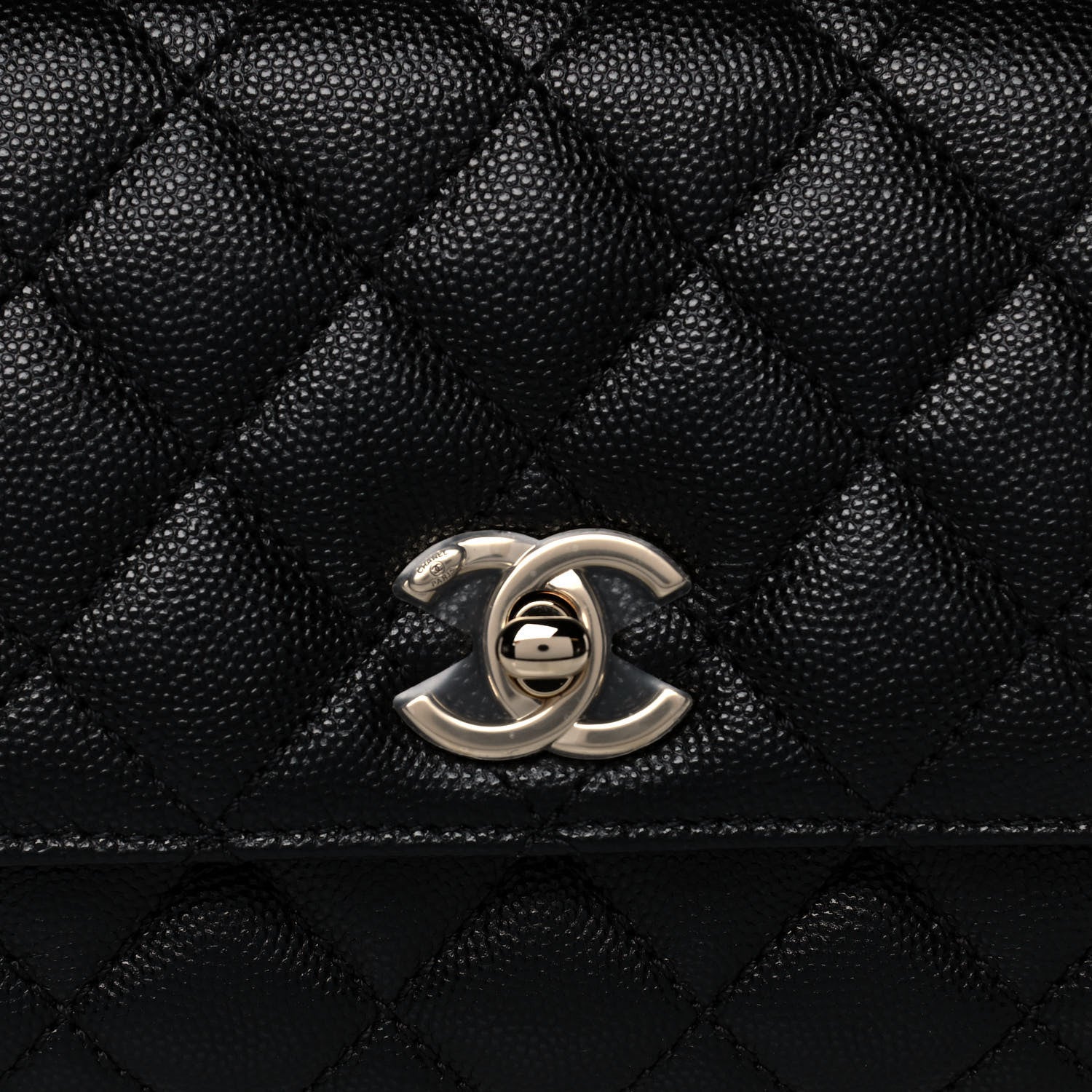 Chanel Caviar Quilted Extra Mini Coco Handle Flap Black 9 of 12