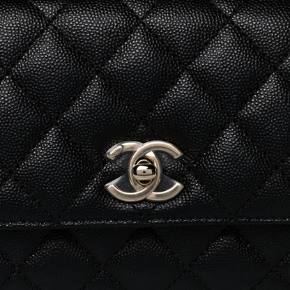 Chanel Caviar Quilted Extra Mini Coco Handle Flap Black 9 of 12
