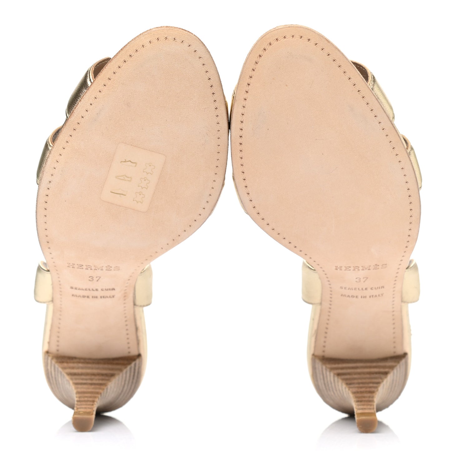 Metallic Nappa Night 70 Slingback Sandals 37 Gold