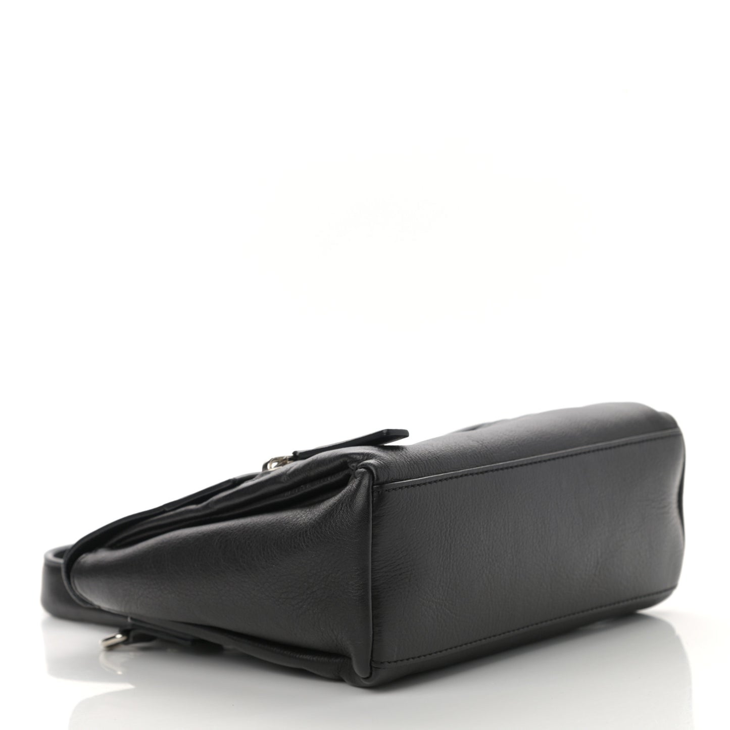 Calfskin Mini Pandora Pure Flap Bag Black