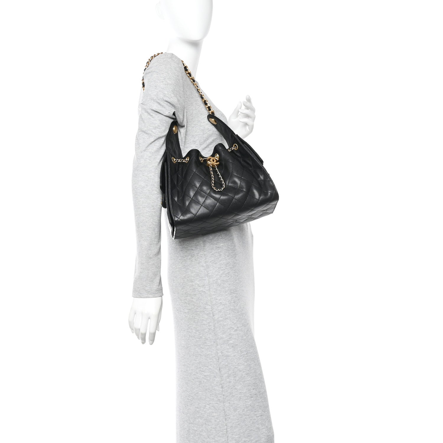 Chanel Caviar Quilted Small Chanel 25 Handbag Black 2 of 10