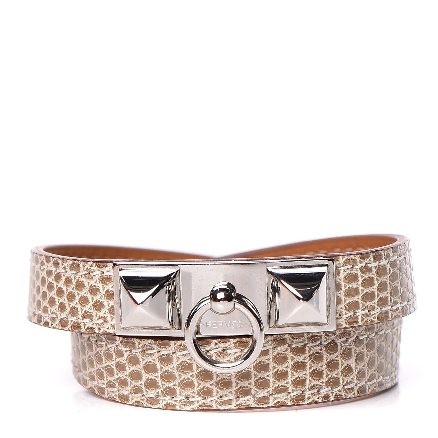 Lizard Rivale Double Tour Bracelet M Ficelle