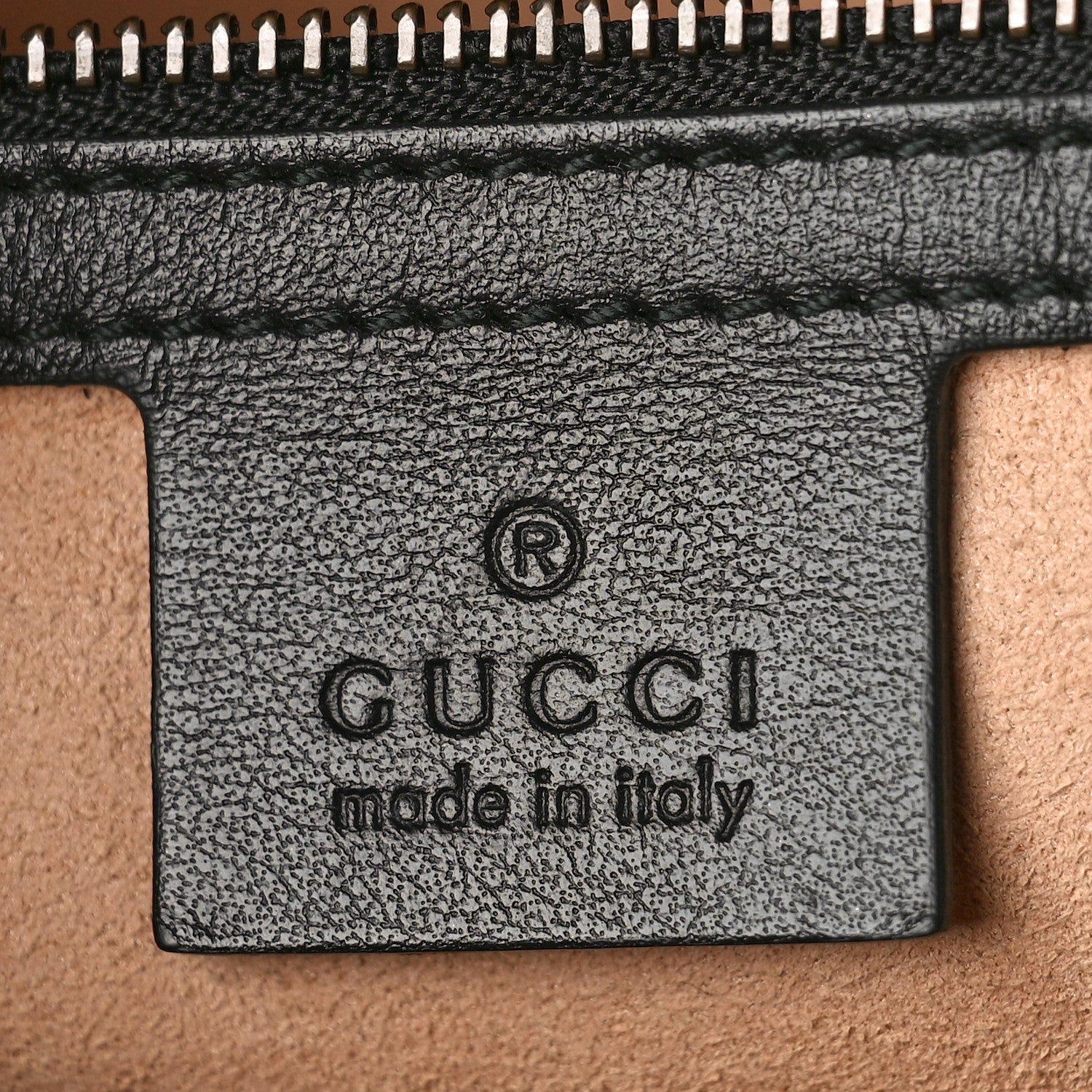 Gucci Calfskin Matelasse Small GG Marmont Shoulder Bag Black 6 of 9