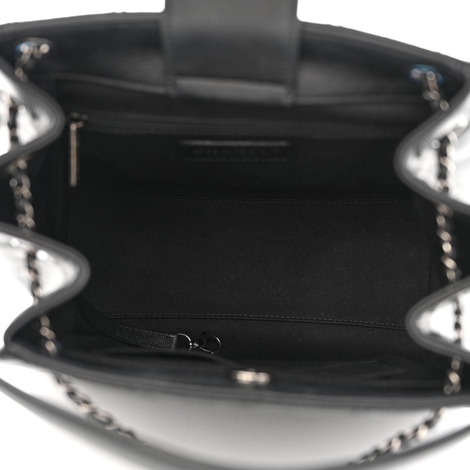 Chanel Caviar Quilted Medium CC Bucket Bag Black 5 of 10