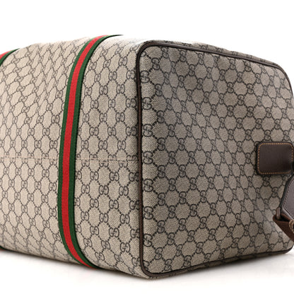 Gucci GG Supreme Monogram Web Medium Duffle Bag Brown 9 of 9