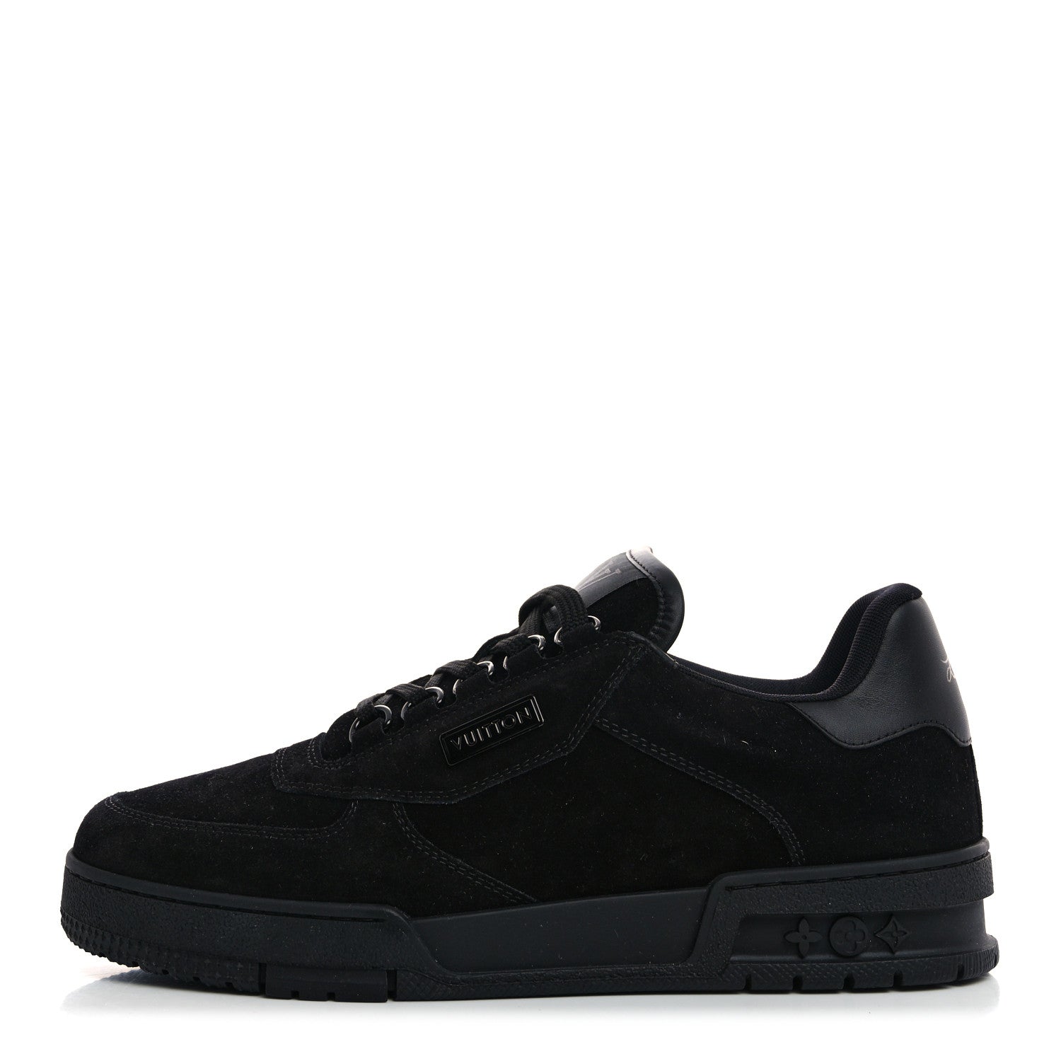 Louis Vuitton Suede Mens LV Trainer Sneakers 6.5 Black 1 of 8