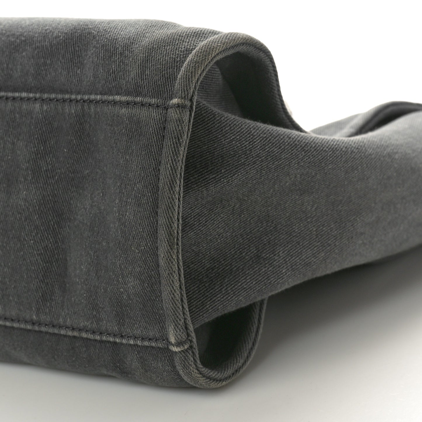 Canvas Sequin Medium Deauville Tote Charcoal