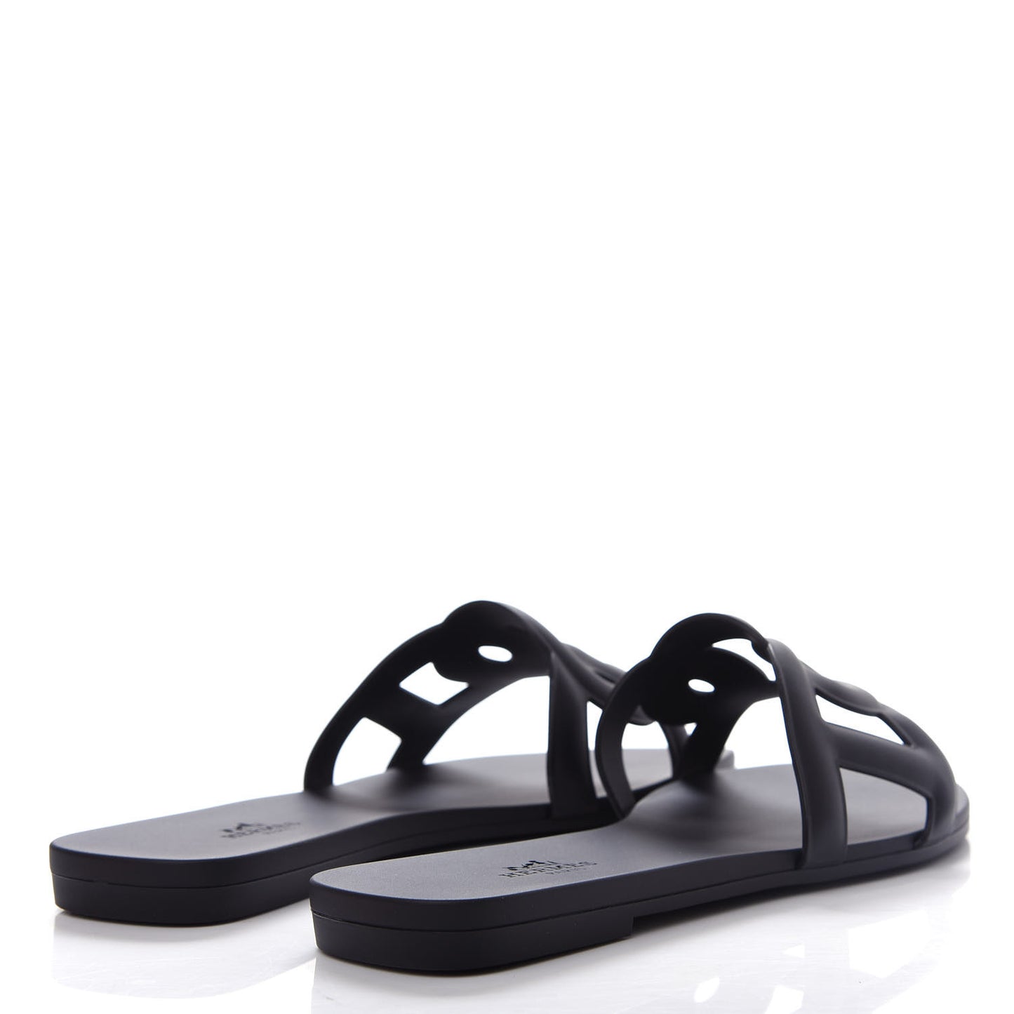 Rubber Aloha Sandals 37 Black