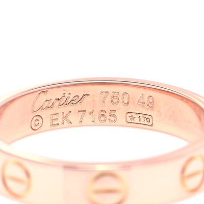 Cartier 18K Pink Gold 3.5mm LOVE Wedding Band Ring 49 4.75 4 of 4
