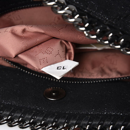 Stella McCartney Shaggy Deer Quilted Falabella Shopper Tote Black 7 of 10