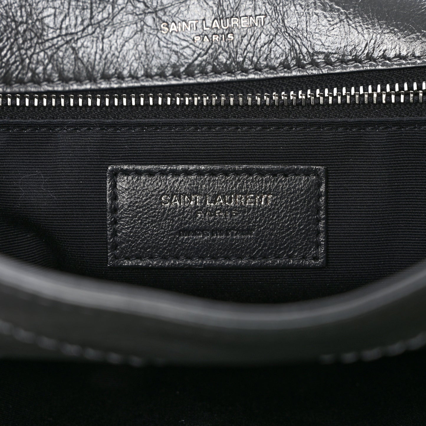 Crinkled Calfskin Matelasse Monogram Medium Niki Chain Satchel Storm