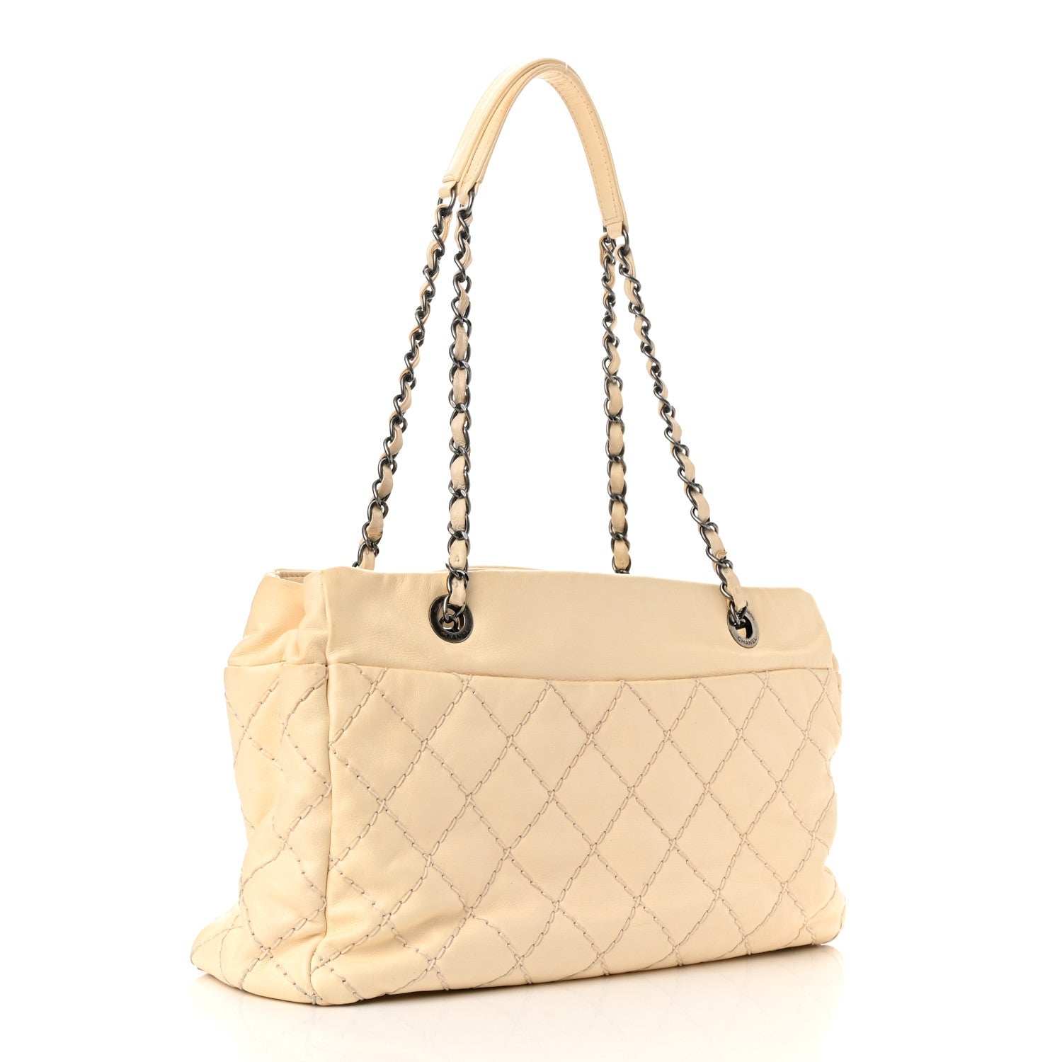 Chanel Calfskin Medium Stitch It Tote Beige 3 of 15