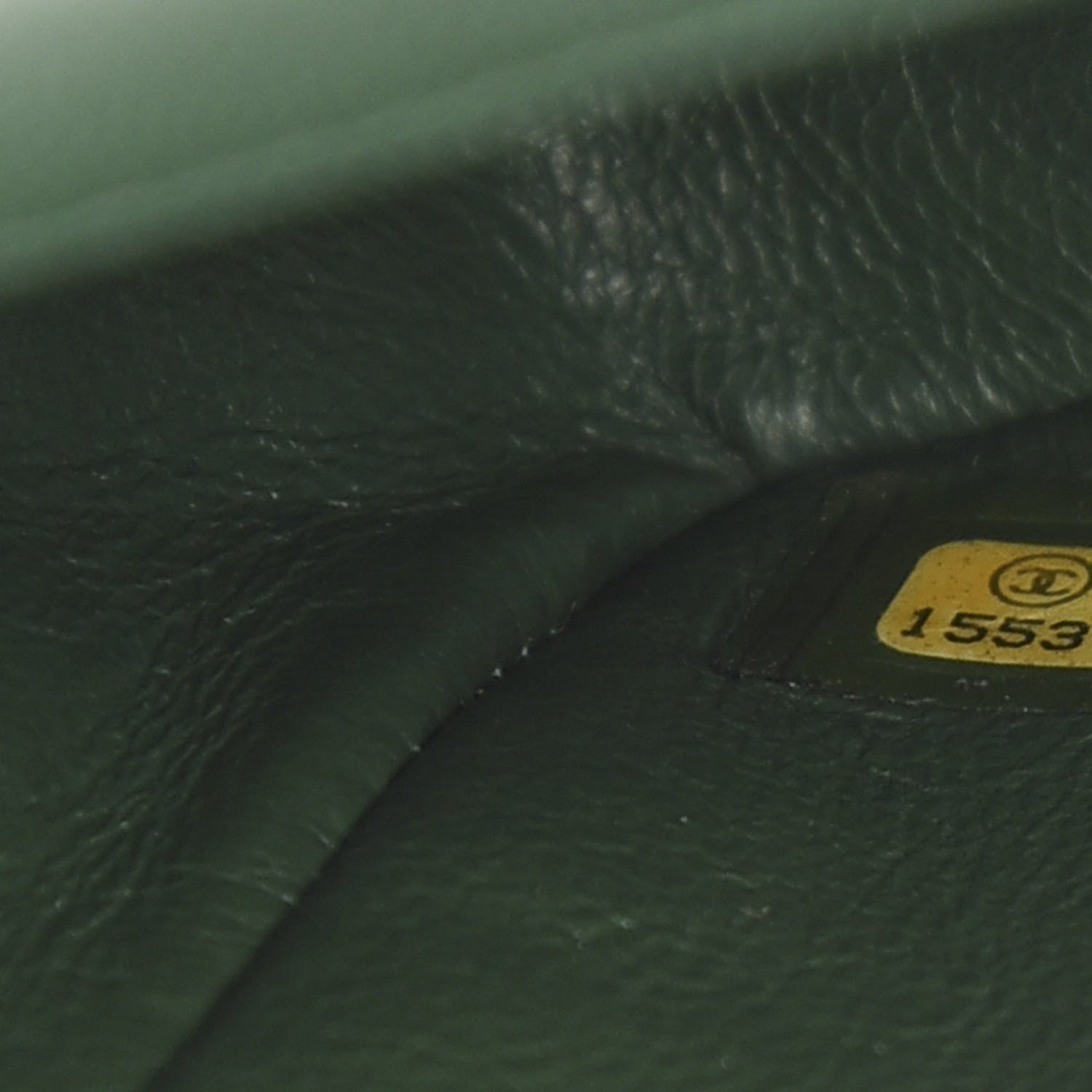 Chanel Patent Calfskin Quilted Mini Rectangular Flap Dark Green 8 of 11