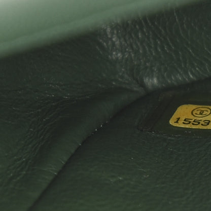 Chanel Patent Calfskin Quilted Mini Rectangular Flap Dark Green 8 of 11