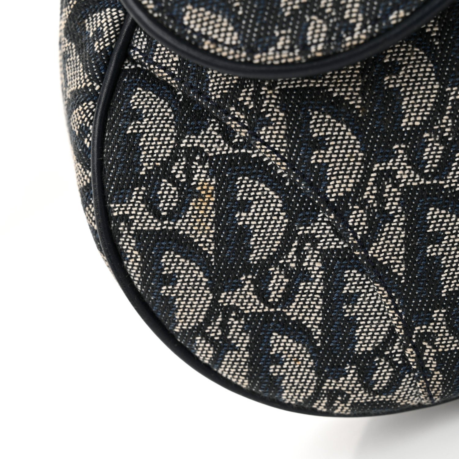 Christian Dior Monogram Saddle Bag Blue 14 of 15