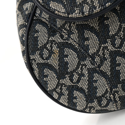 Christian Dior Monogram Saddle Bag Blue 14 of 15
