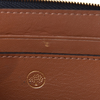 Mulberry Smooth Calfskin Squirrel Embroidered Part Zip Coin Pouch Navy 7 of 10