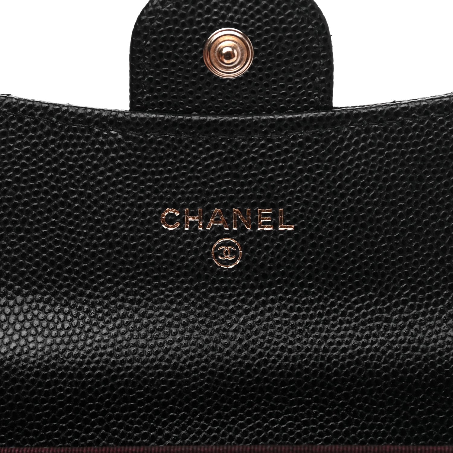 Chanel Caviar Quilted Flap Card Holder Wallet Black 6 of 9