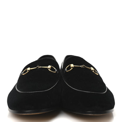 Gucci Velvet Horsebit Womens Jordaan Loafers 41 Black 3 of 10