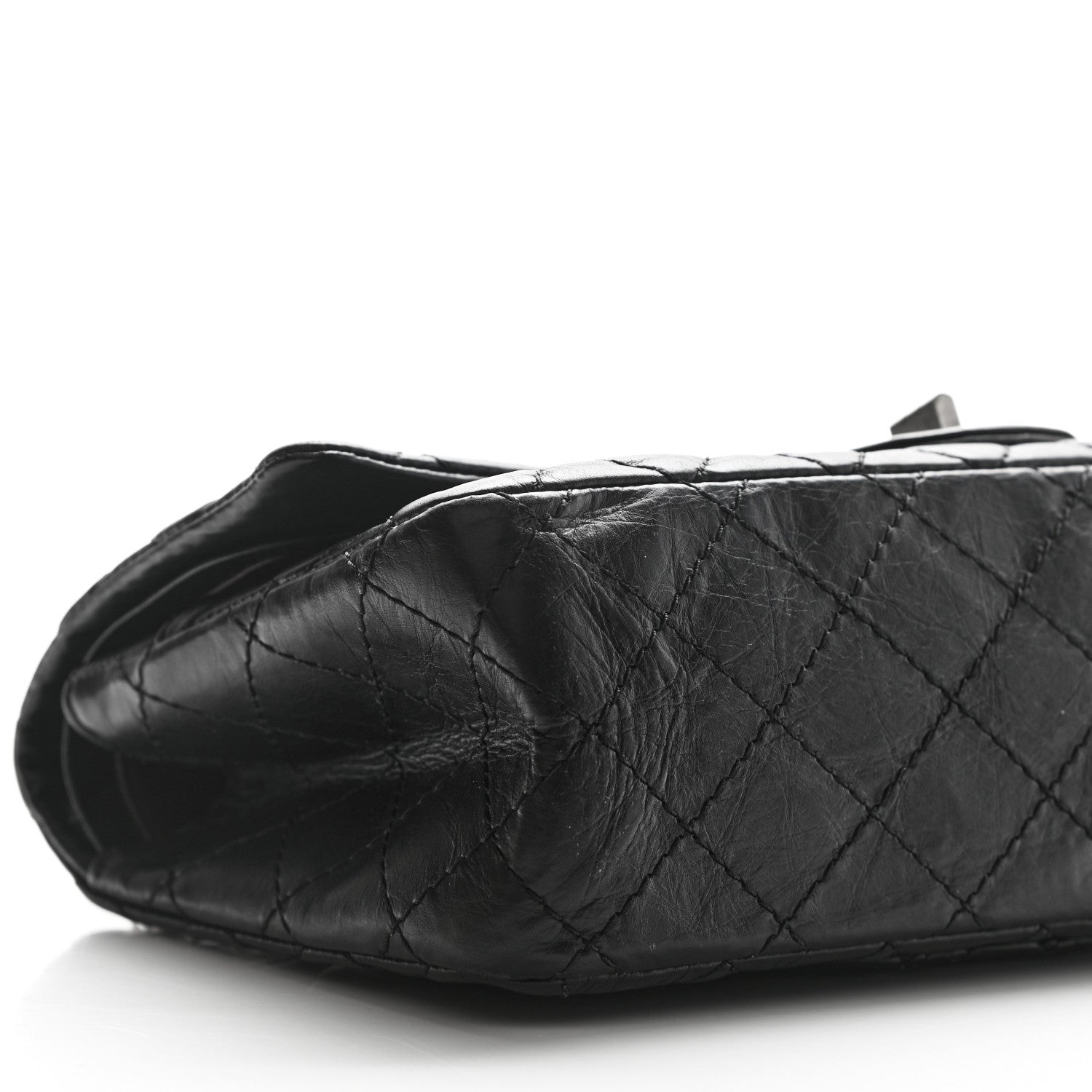 Chanel Aged Calfskin Quilted 2.55 Reissue 225 Flap Black 9 of 13