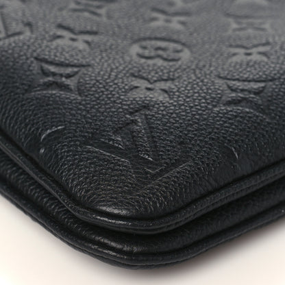 Louis Vuitton Empreinte Double Zip Pochette Black 8 of 11