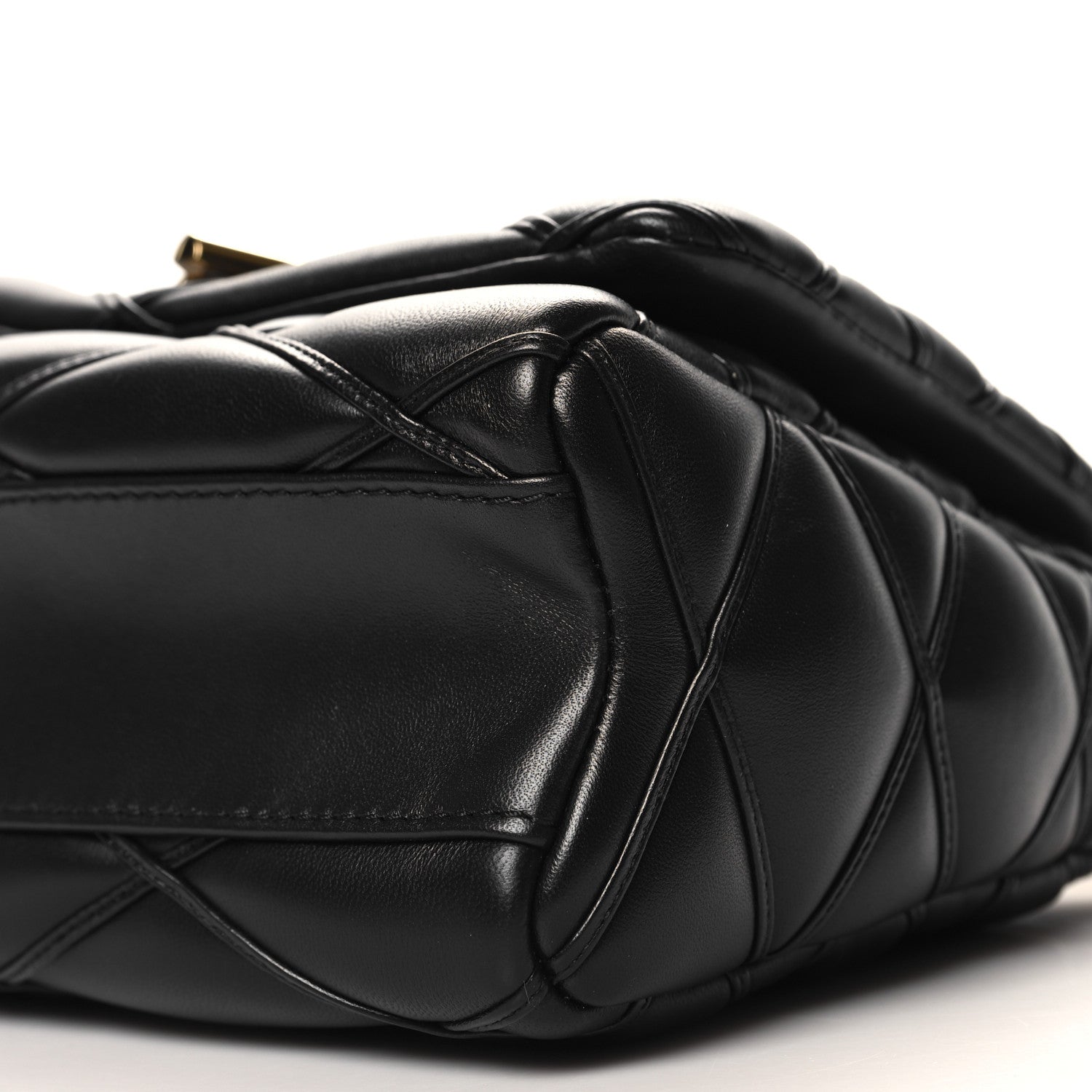 Louis Vuitton Lambskin Malletage Top Handle GO-14 MM Black 9 of 10