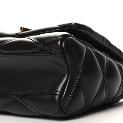 Louis Vuitton Lambskin Malletage Top Handle GO-14 MM Black 9 of 10