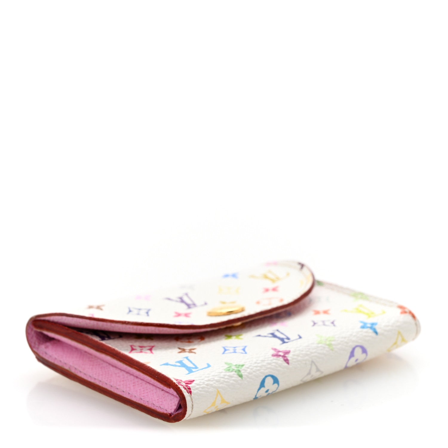 Louis Vuitton Monogram Multicolor Business Card Holder White Litchi 7 of 18