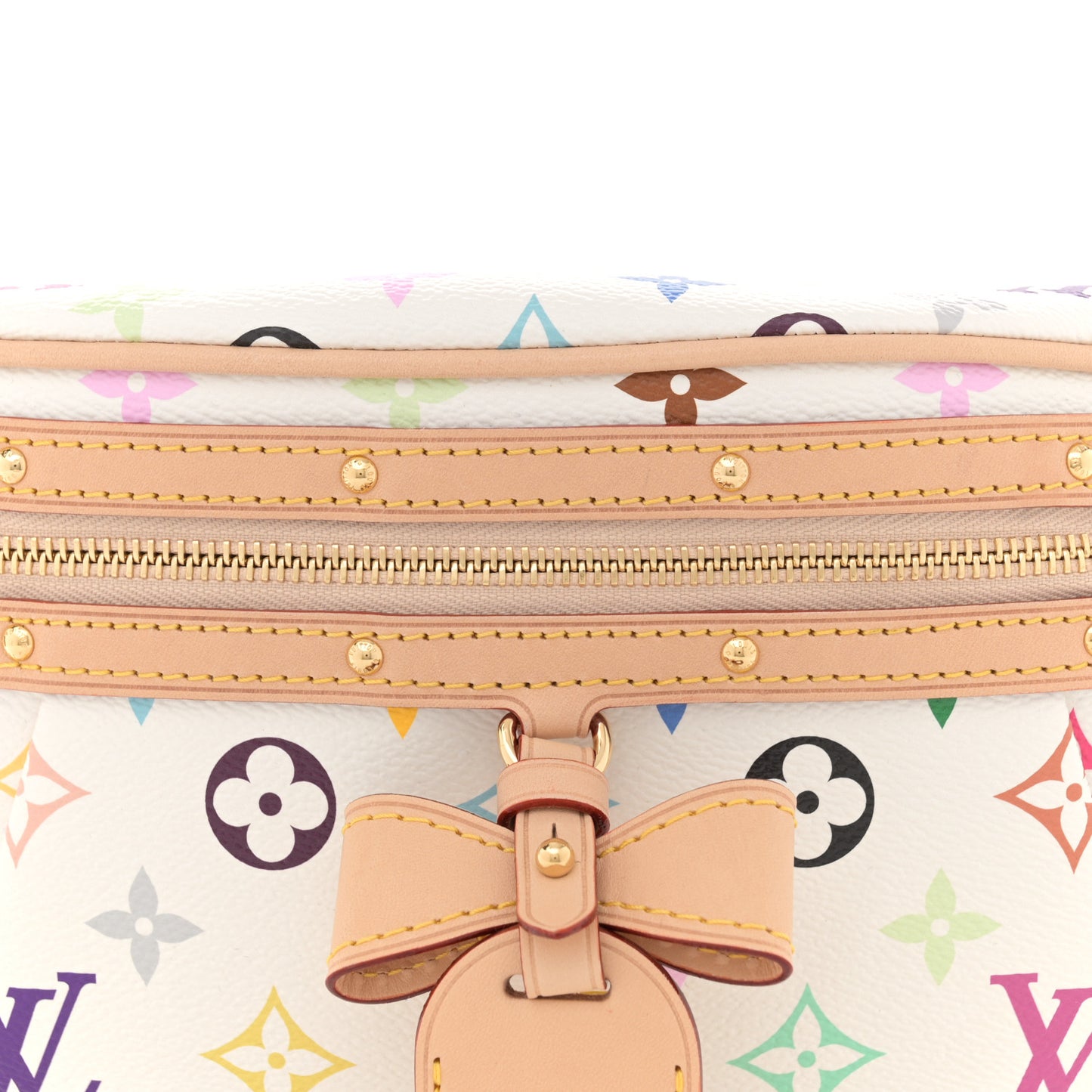 LV X TM Monogram Multicolor High Rise Bumbag White