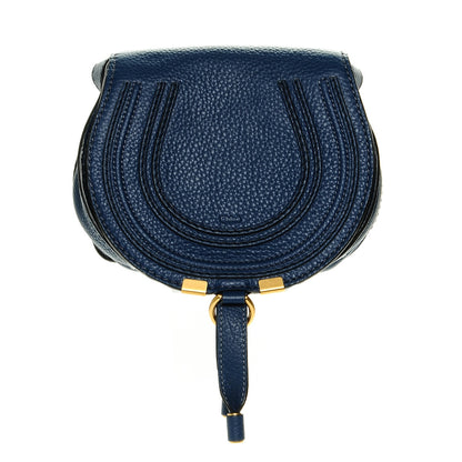 Chloe Calfskin Mini Marcie Round Crossbody Bag Royal Navy 1 of 7