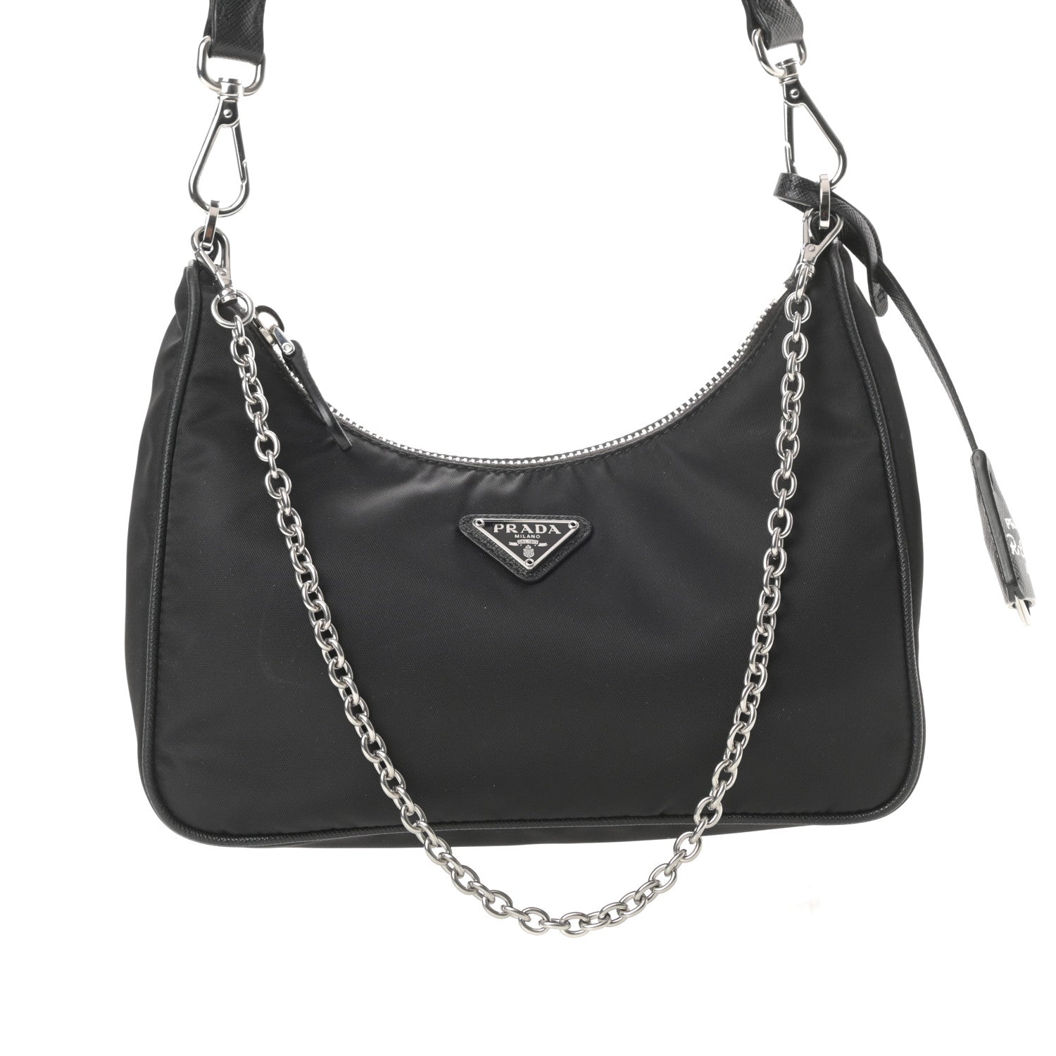 Prada Nylon Re-Edition 2005 Shoulder Bag Black 8 of 13