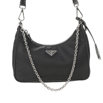 Prada Nylon Re-Edition 2005 Shoulder Bag Black 8 of 13