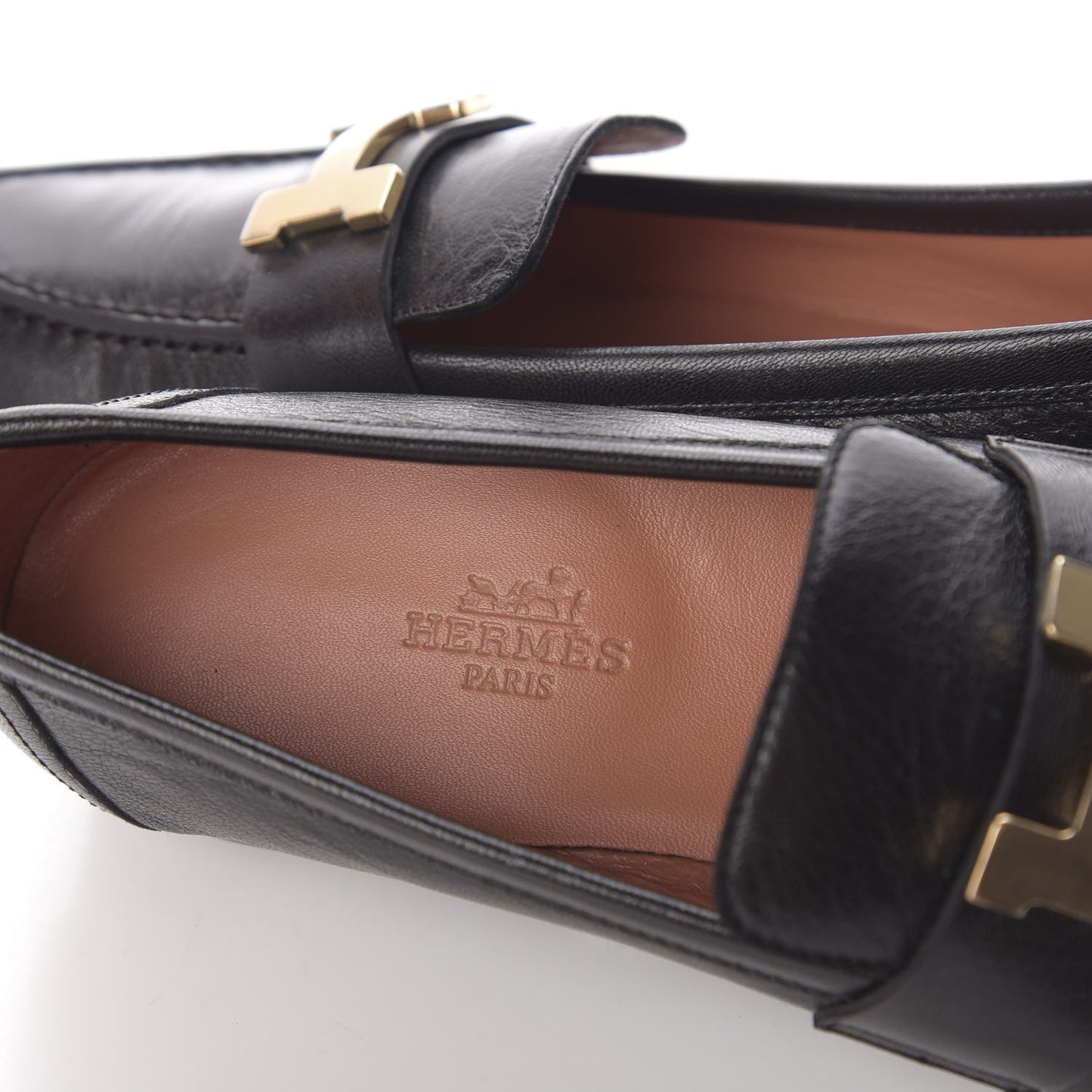 Goatskin Paris Loafers 36.5 Black