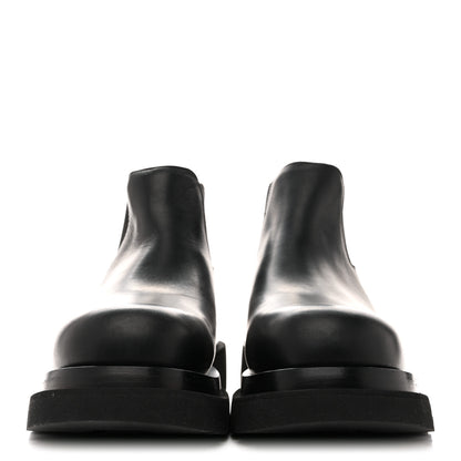 Bottega Veneta Military Calfskin Lug Chelsea Ankle Boots 41 Black 3 of 12