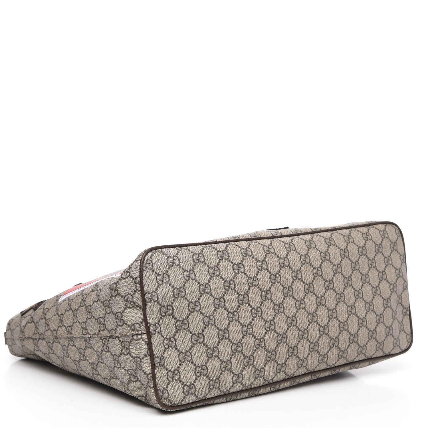 Gucci Soft GG Supreme Monogram Courrier Medium Crossbody Tote Beige New Acero 4 of 10
