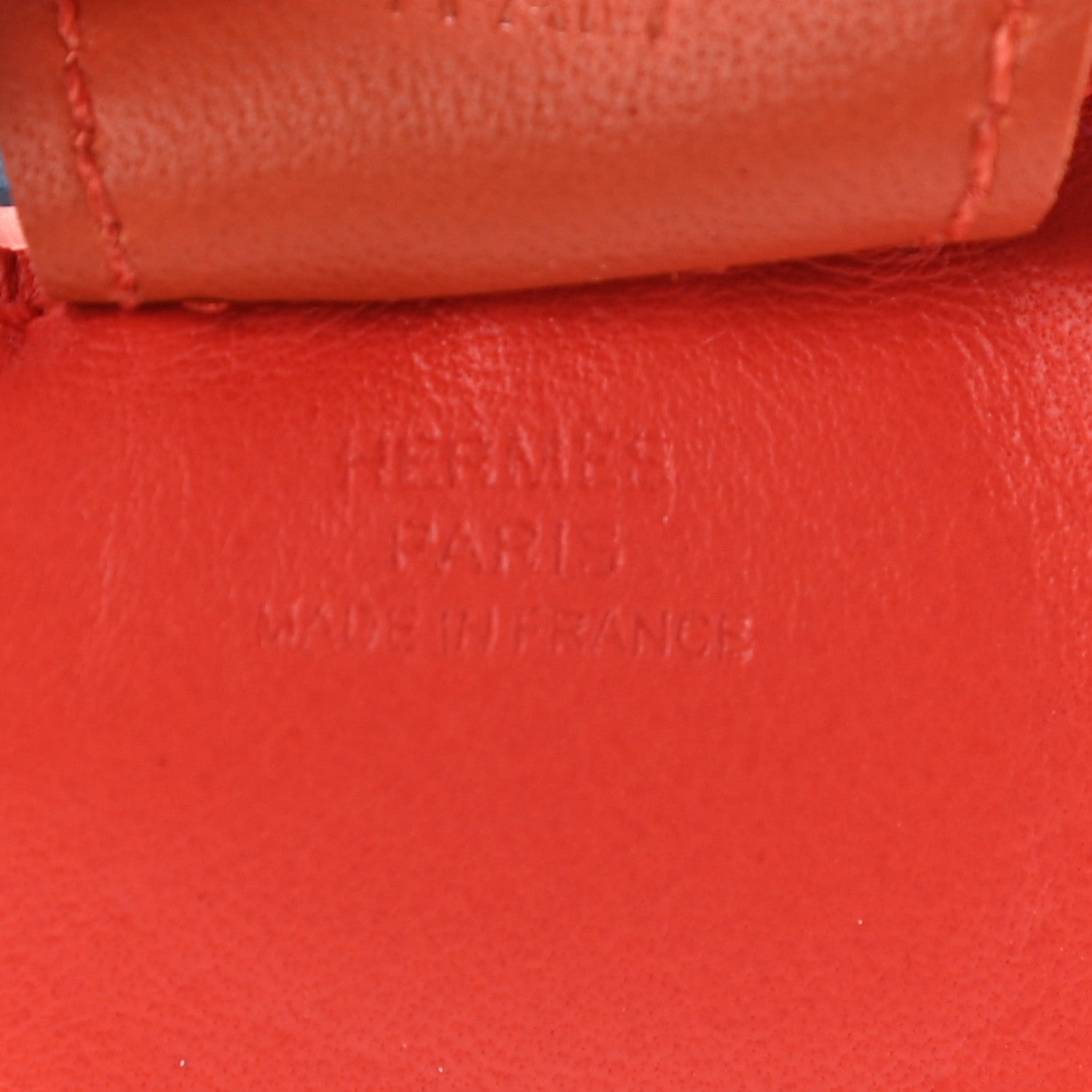 Hermes Milo Lambskin Grigri Rodeo Horse Bag Charm MM Capucine Celeste Cornaline 4 of 4