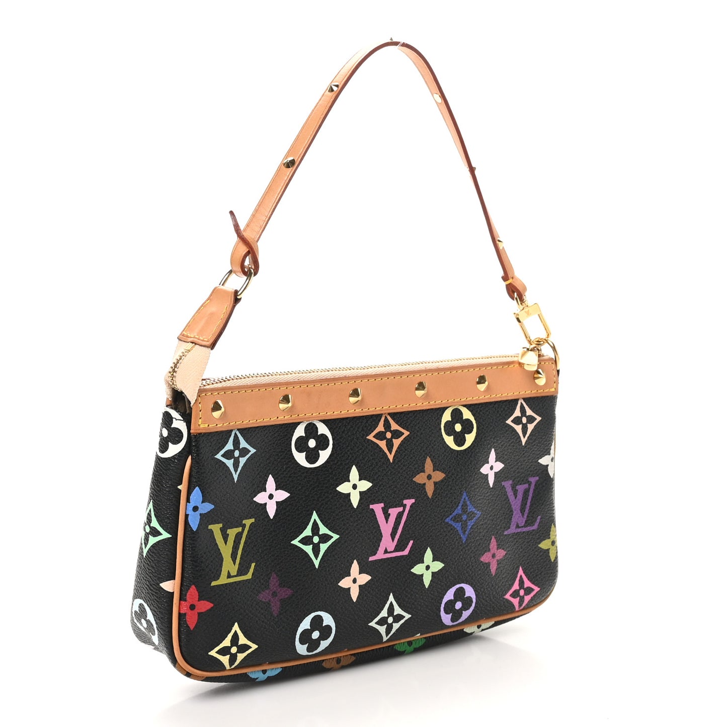 Monogram Multicolor Pochette Accessories Black