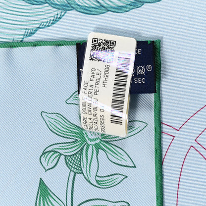 Hermes Silk Della Cavalleria Favolosa Reversible Scarf 90 Azure Bleu Petrole 3 of 6