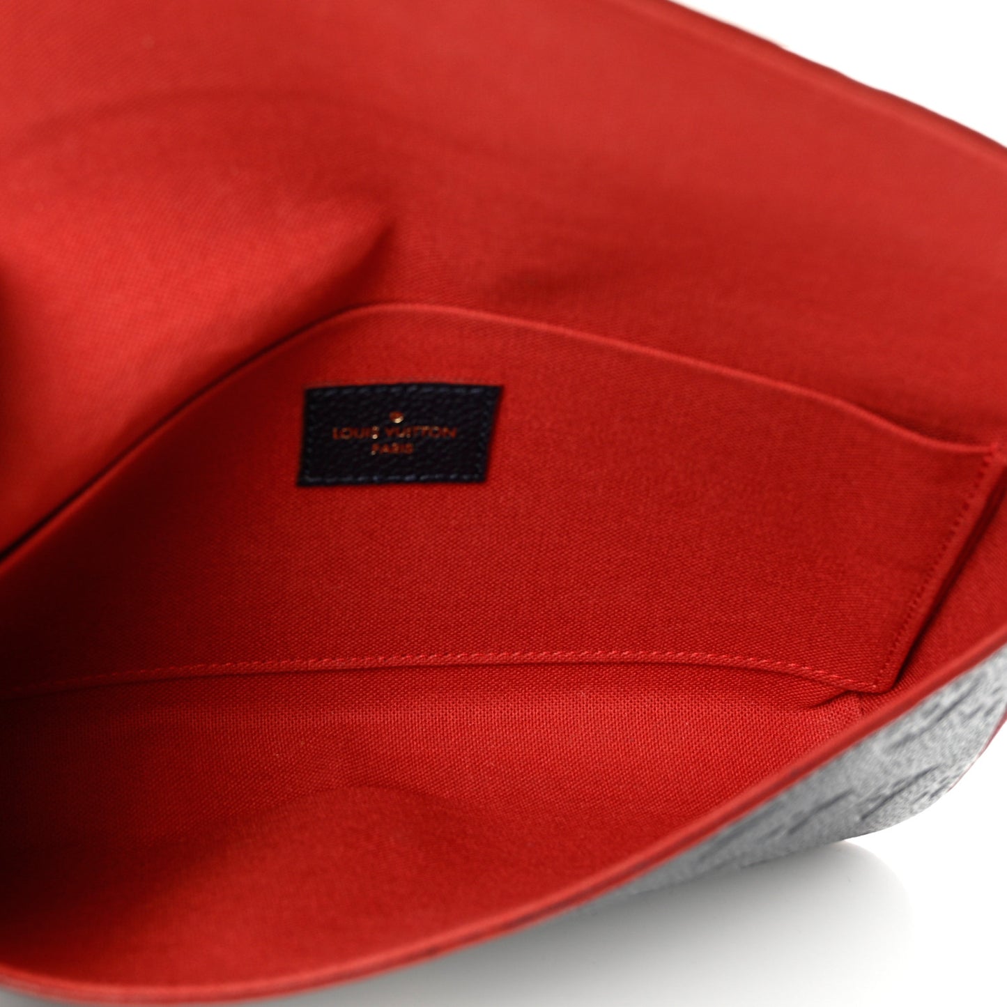 Empreinte Pochette Felicie Chain Wallet Marine Rouge