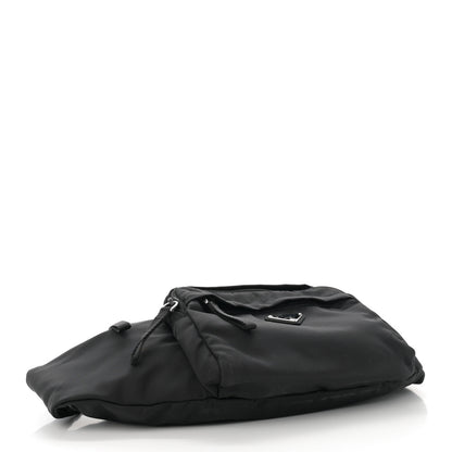 Prada Tessuto Nylon Double Pocket Belt Bag Black 4 of 10
