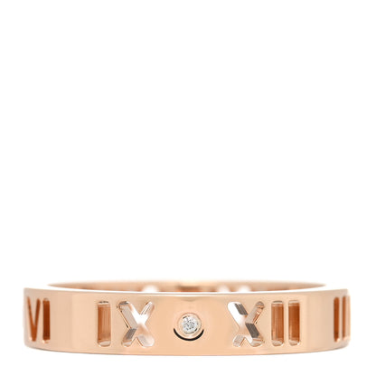 Tiffany 18K Rose Gold Diamond Atlas Pierced Ring 50 5.25 1 of 4