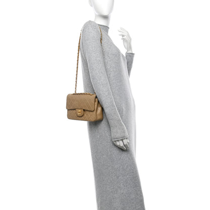 Chanel Lambskin Quilted Small Double Flap Beige 2 of 15