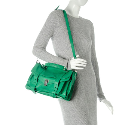 Proenza Schouler Lambskin Medium PS1 Satchel Aloe 2 of 7