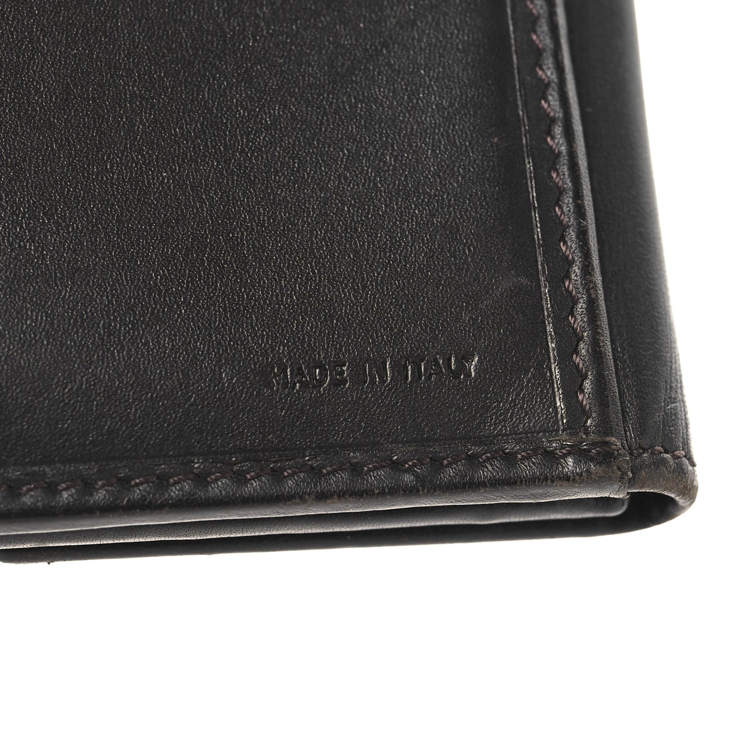 Zucca Cuoio Lucido Compact Wallet Tobacco Moro