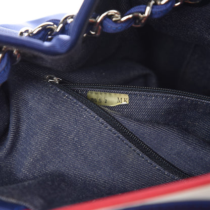 Chanel Striped Canvas CC Shopping Tote Blue Red White 8 of 13