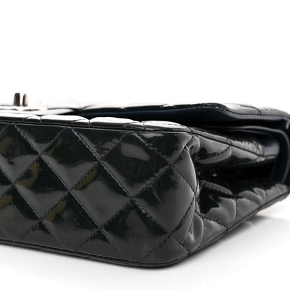 Chanel Patent Quilted Medium Double Flap Navy 10 of 14