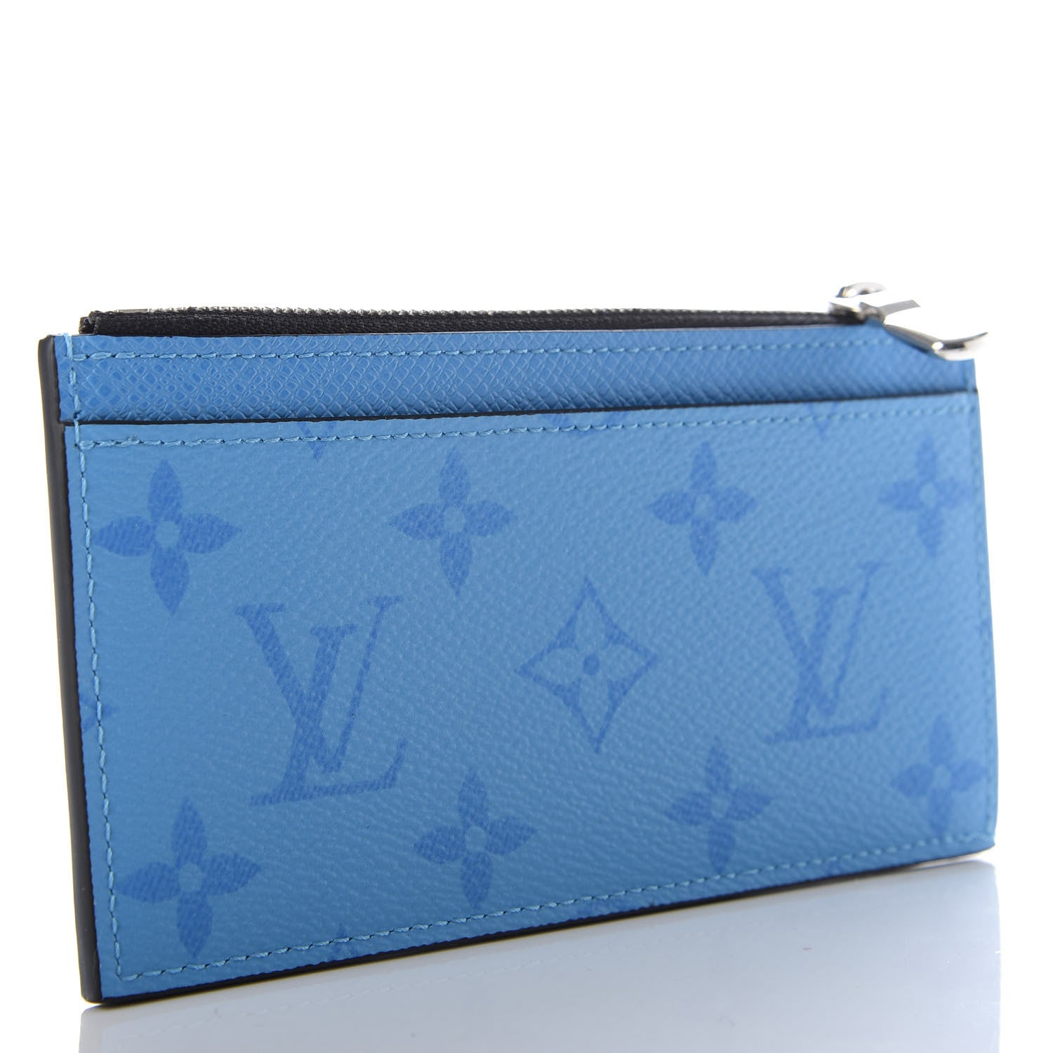 Louis Vuitton Taigarama Coin Card Holder Blue Lagoon 3 of 6