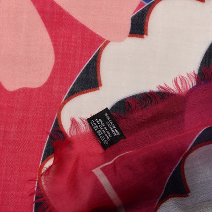 Chanel Cashmere Flower Scarf Pink 5 of 6