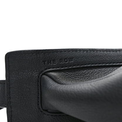 The Row Grained Calfskin Small Slouchy Banana Bag Black 10 of 10